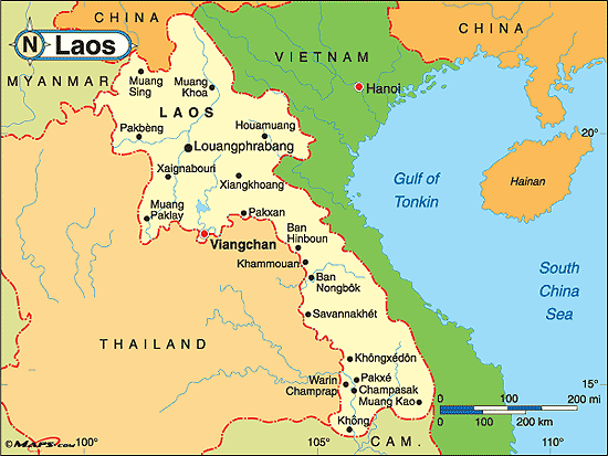 สาธารณรัฐประชาธิปไตยประชาชนลาว  (The Lao Peoples Democratic Republic)