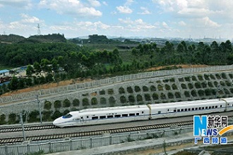 ชัวร์แล้ว รถไฟความเร็วสูงรอบอ่าวเป่ยปู้กว่างซีพร้อมบริการสิ้นปี 56